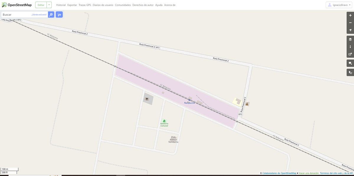 #OSM El antes y después de #Ñanducita, Provincia de #SantaFe