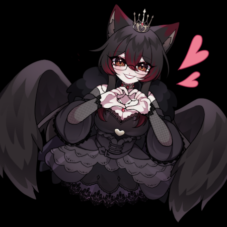 It costs $0.00 to support this Raven Cat girl Queen.

(Did it work? Did you find me? 🥺)