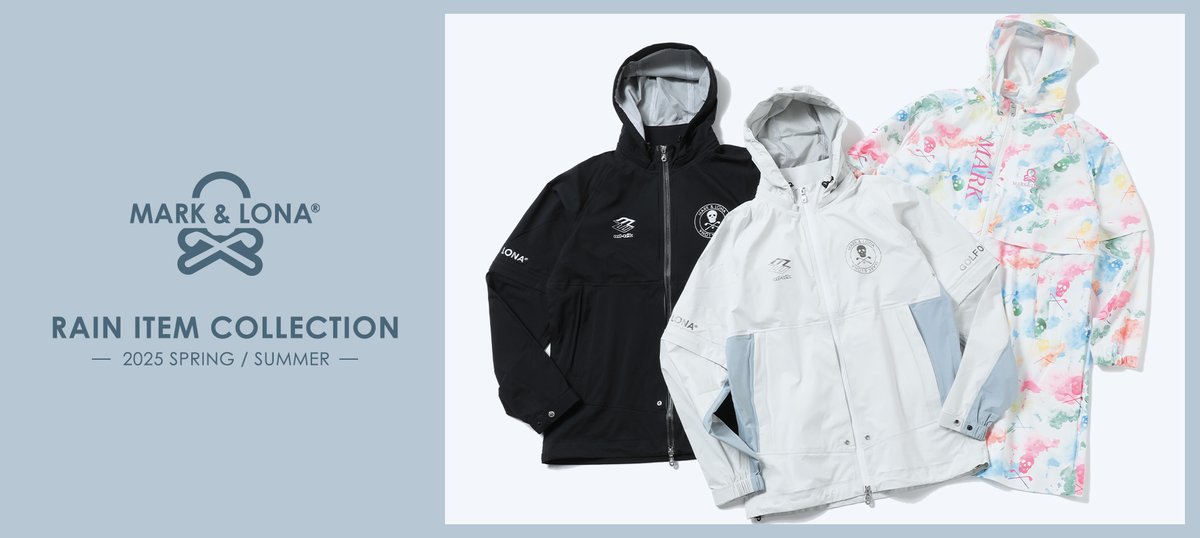 MARK&LONA マークアンドロナ レインウェアセットアップ ブラック系 M