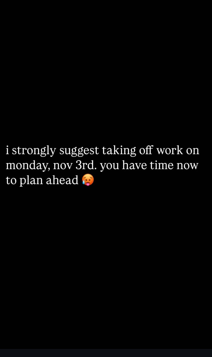 The guy who owns TekSupport just put this on his IG story…

Now why would we need to take off on a Monday??

Solid Grooves NYC??! 👀