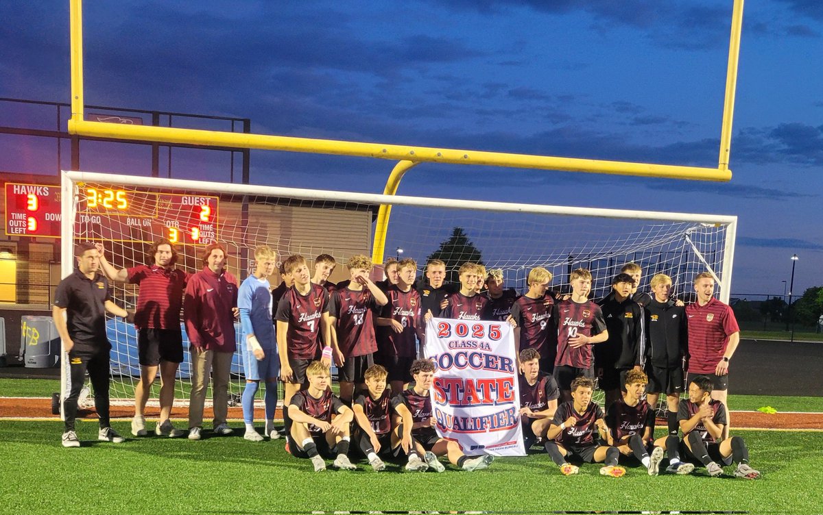 Ankeny High School Activities (@ankeny_hawks) on Twitter photo <a href="/AHS_HawkSoccer/">Ankeny High School Boys Soccer</a> gets the banner and the celebration as they qualify for the state tournament! #trustfamilybelievehawks #HawkTough <a href="/AHS_HawkSoccer/">Ankeny High School Boys Soccer</a> gets the banner and the celebration as they qualify for the state tournament! #trustfamilybelievehawks #HawkTough