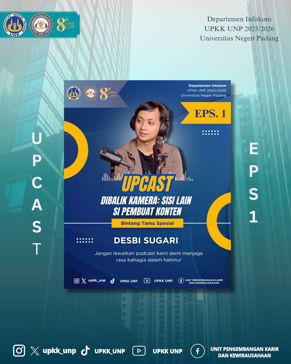 upkk_unp's tweet photo. Halo sobat UPKK!!! 
"Gen Z itu hidup di tengah derasnya arus digital cepat, canggih, dan penuh tantangan. Tapi hebatnya, mereka tetap bisa berdiri teguh, menjaga nilai agama dan budaya. Jangan ragu, Gen Z! Kamu bisa jadi kuat, berkarya, dan luar biasa dengan cara kamu sendiri. https://t.co/MaT1UOU9kM