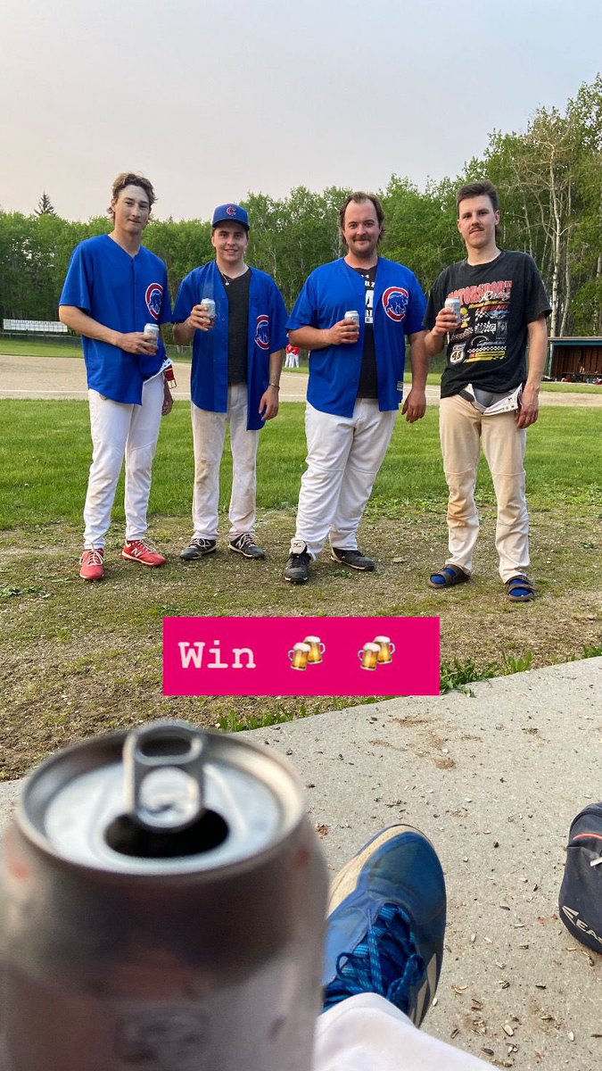 Chalk it up! Win beers for the cubbies!
Solid pitching effort from the fellas!
The boys are officially above .500!