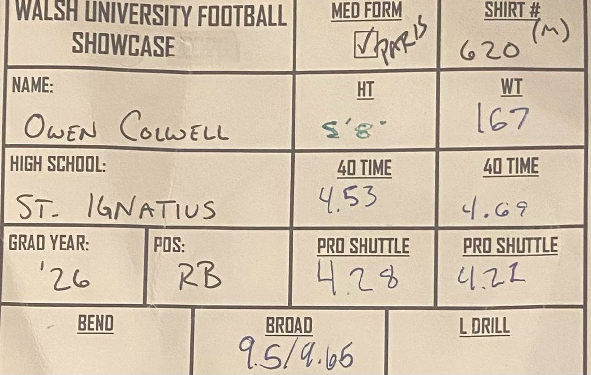 Owen Colwell ‘26 (@owencolwell_) on Twitter photo Thank you <a href="/CoachMikeParis/">Mike Paris</a> for having me out for the showcase!!
<a href="/WildcatRecruit/">IgnatiusFBRecruiting</a> <a href="/FBIGNATIUS/">Saint Ignatius HS Football</a> Thank you <a href="/CoachMikeParis/">Mike Paris</a> for having me out for the showcase!!
<a href="/WildcatRecruit/">IgnatiusFBRecruiting</a> <a href="/FBIGNATIUS/">Saint Ignatius HS Football</a>