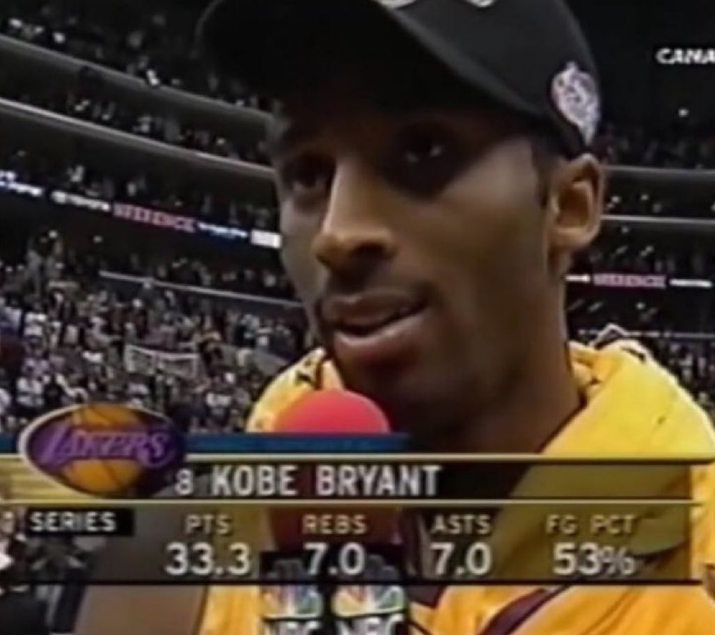 When 22-year-old Kobe Bryant was carried in the 2001 Western Conference Finals 👀