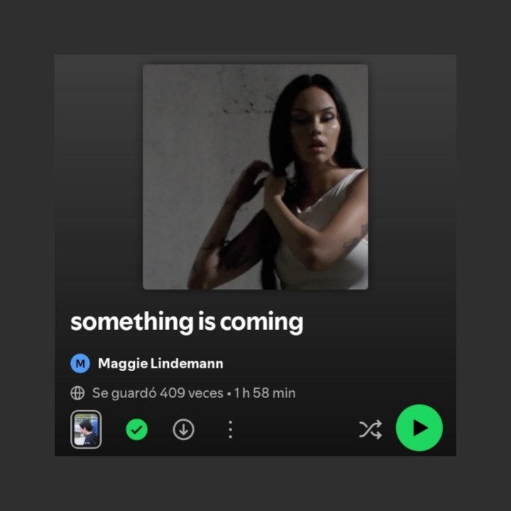 Maggie Lindemann has updated the profile picture of her new playlist “something is coming,” adding another piece to the puzzle.