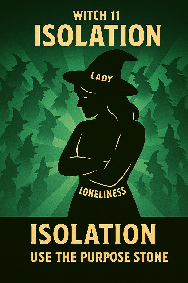 The Autonomy Gauntlet - Witch 11: Isolation (Lady of Loneliness).

Makes you vanish by filling your space with everyone but you. You’re sidelined, forgotten, adjacent to your own life.

Toxicity: 9.9