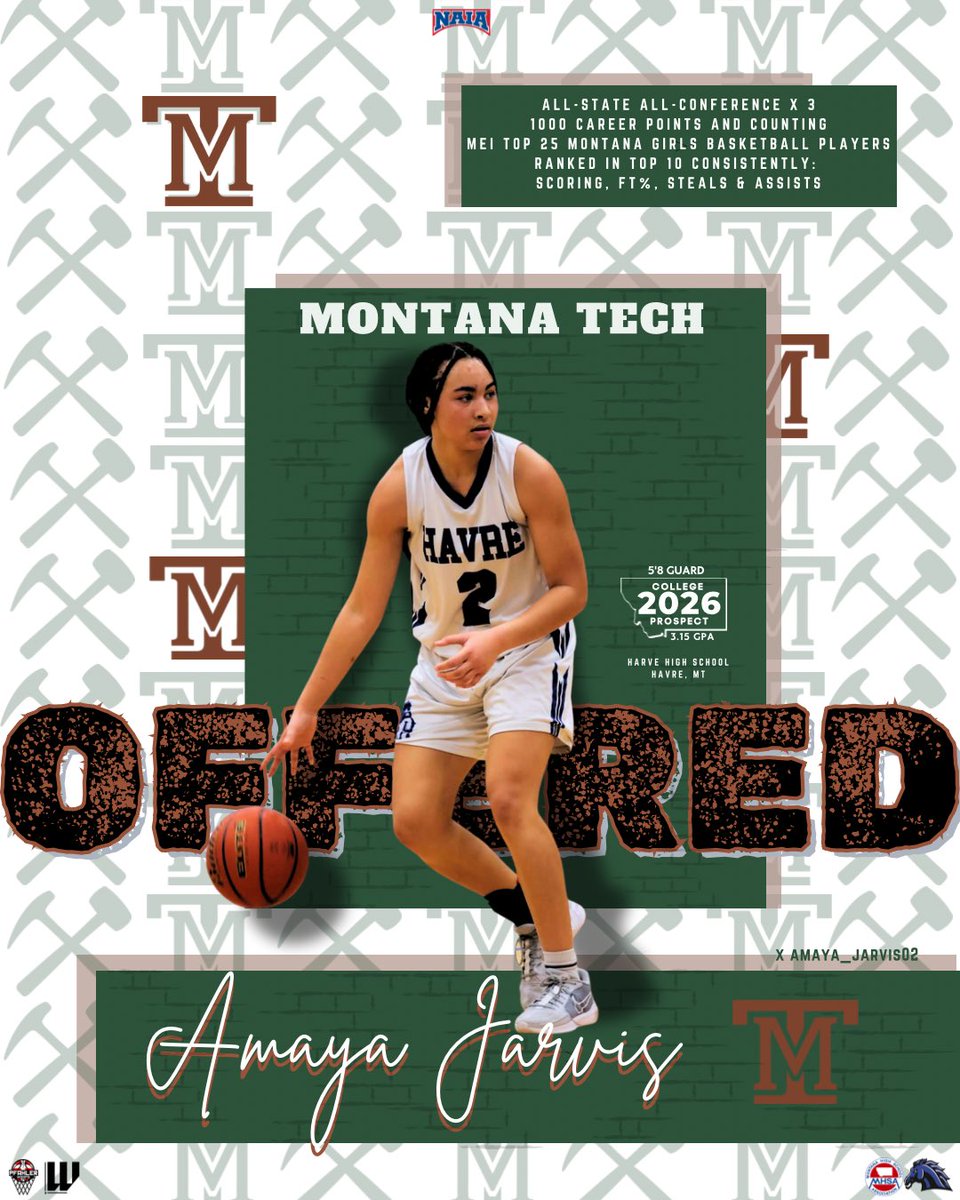 Amaya Jarvis (@amaya_jarvis02) on Twitter photo After a great weekend at Montana Tech for the MEI, I’m happy to announce I was offered by Montana Tech. Thank you to Coach Graham and Coach Bignell for speaking with me and this opportunity. #RollDiggs <a href="/montanatech_WBB/">Montana Tech WBB</a> <a href="/jeffgraham30/">Jeff Graham</a> <a href="/coachFbignell/">Frankie Bignell</a> <a href="/jhuestisfound/">The Josh Huestis Foundation</a> <a href="/lwj_productions/">LWJ College Fit Consulting</a> After a great weekend at Montana Tech for the MEI, I’m happy to announce I was offered by Montana Tech. Thank you to Coach Graham and Coach Bignell for speaking with me and this opportunity. #RollDiggs <a href="/montanatech_WBB/">Montana Tech WBB</a> <a href="/jeffgraham30/">Jeff Graham</a> <a href="/coachFbignell/">Frankie Bignell</a> <a href="/jhuestisfound/">The Josh Huestis Foundation</a> <a href="/lwj_productions/">LWJ College Fit Consulting</a>