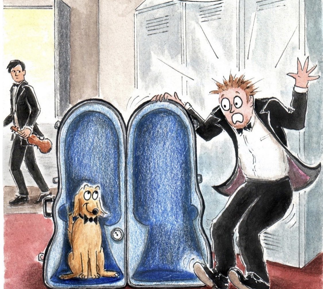 #jokeoftheday when you realize you don’t have your instrument and you hear the announcement “On Stage please. On stage!” #music #mishaps