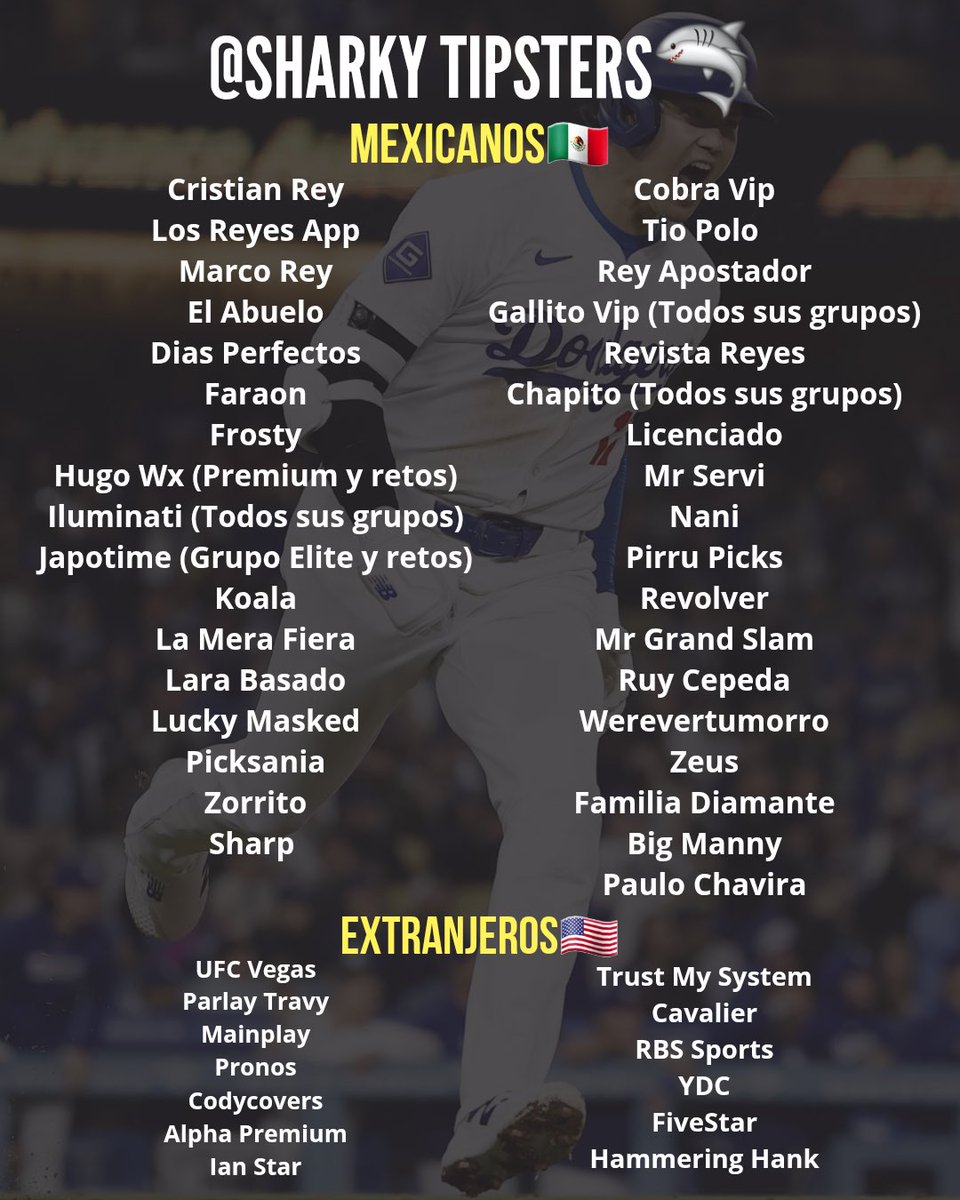 SharkyTipsters's tweet photo. 💸Grupo Premium Junio💸

¿Qué incluye?
•Picks de LOS REYES APP sin costo adicional
•Metodología Sharky🦈
•MÁS DE 45 Tipsters 
•Estadísticas de tipsters 
•Sistema de identificación de rachas 
•Ranking de efectividad diario (EXCEL)
•Retos, Garantizados, STAKES 100
•Todos sus picks premium
•Picks con imágenes y monto a jugar
•Picks enviados con anticipación 
•Atención personalizada por Sharky
•31 días de acceso al grupo 
•Y mucho más… 

Toda la info aquí: https://t.co/n83mkgaL5Q