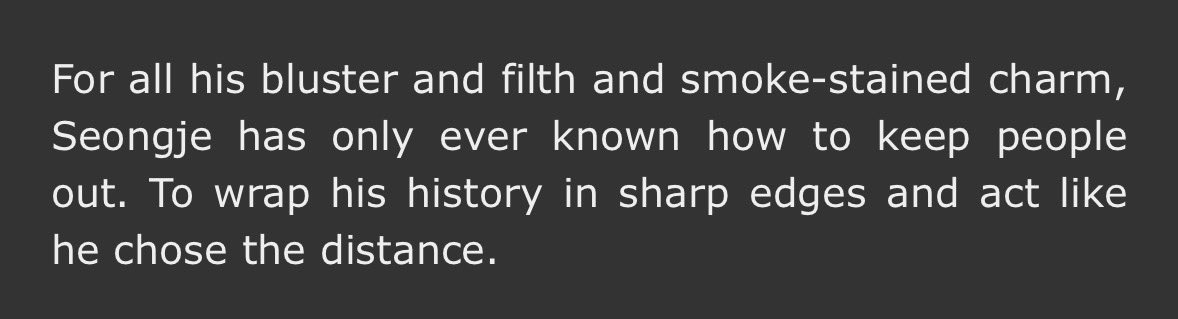 znwrote's tweet photo. @geumyeons’s fic has been keeping me on my toes lately. the characterization is so good😩 https://t.co/1OQTZSMeEz