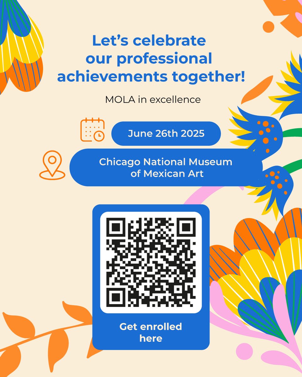 🎉 MOLA in Motion is almost here!
Celebrate Latino leadership in medicine with a night of music, culture, and connection at the National Museum of Mexican Art.💃

🎟️ Get your tickets now and be part of something unforgettable!✨
👉bit.ly/3SNjkS9