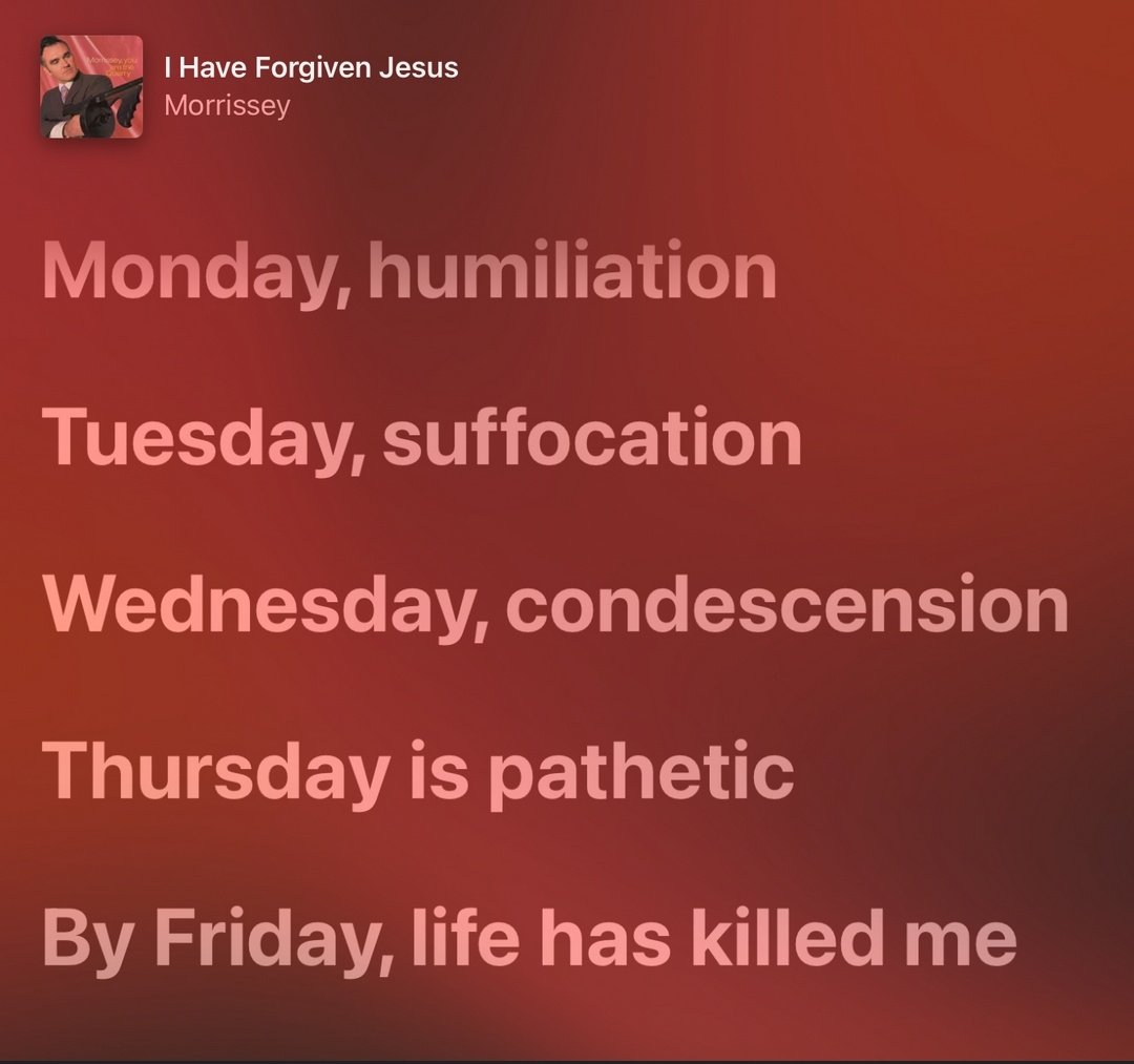 A normal week for me