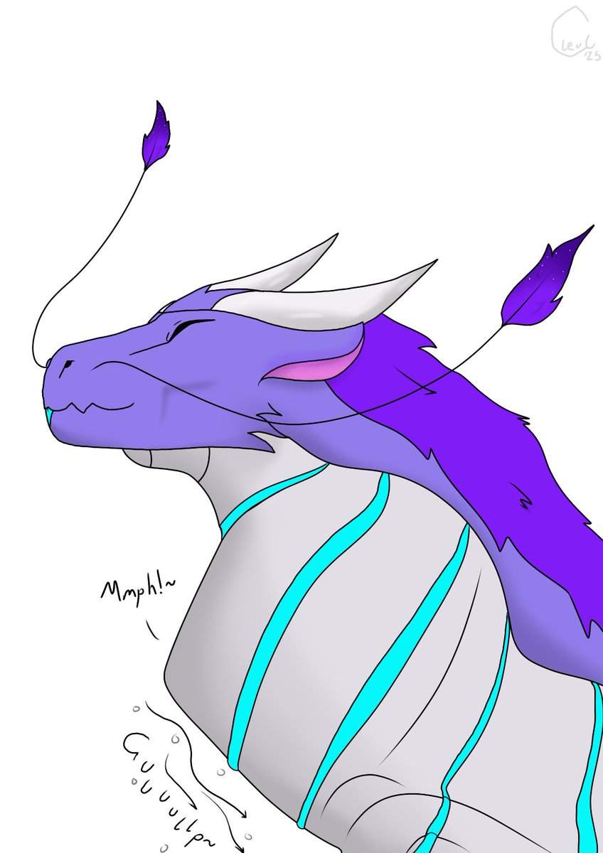 LeucurusAD's tweet image. Animation is by me, and the idea came around when me and roguelurker196.bsky.social were talking about an aftermath for this where I was fully situated inside of him, and let's say I was the one that proposed the animation idea in the first place, totally worth my time~