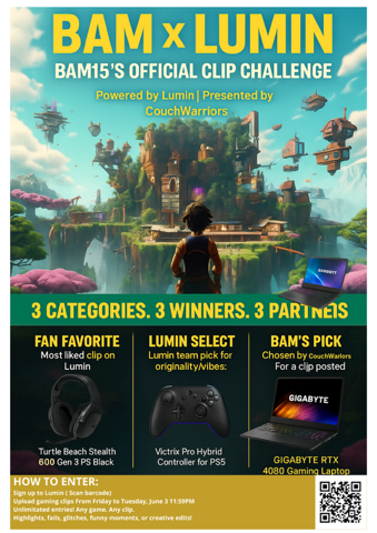 CouchWarriors's tweet photo. More info in our news item here. The Lumin team will be at BAM so say hello!
https://t.co/wStO1SJZhJ https://t.co/GTr5s36EPo