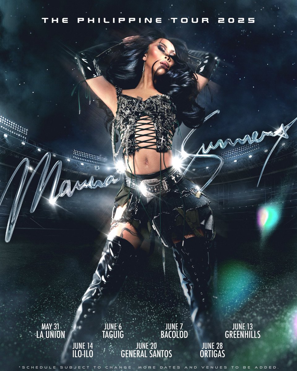 marinaxsummers's tweet photo. ‼️ MARINA IS BACK HOME ‼️

So excited to be touring the Philippines again this month! I missed you all so much! Can’t wait to see you all on these dates: https://t.co/bGRaOJZGFx