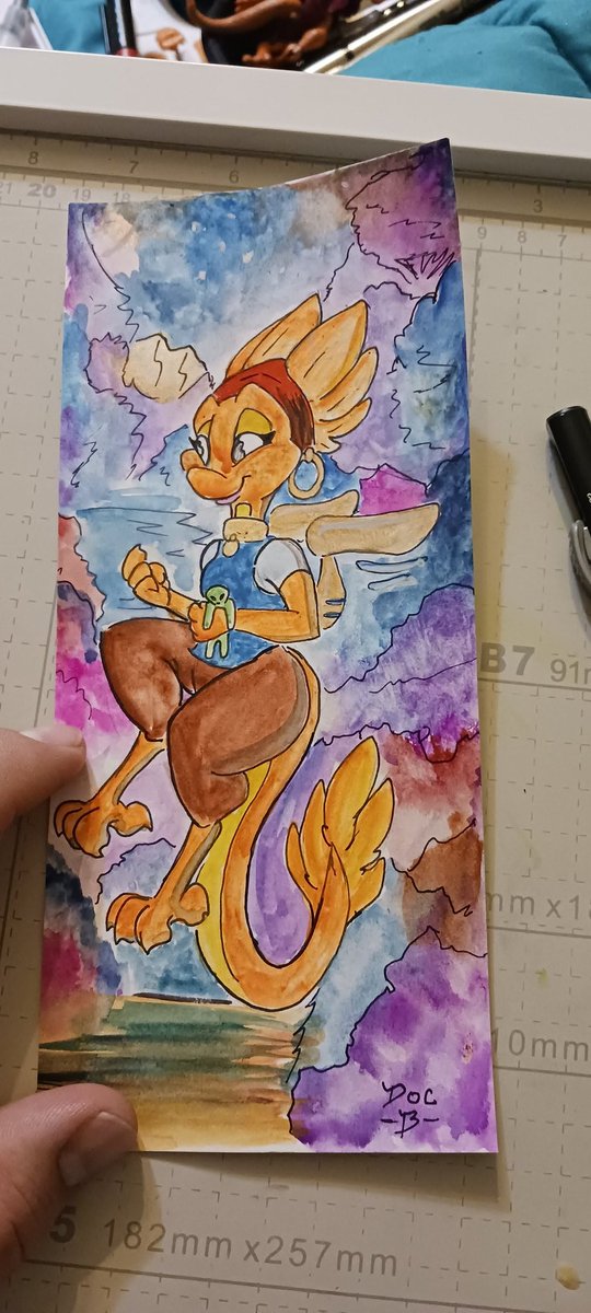 monstervalt's tweet photo. First time using professional watercolor https://t.co/ITFVbfZNiM