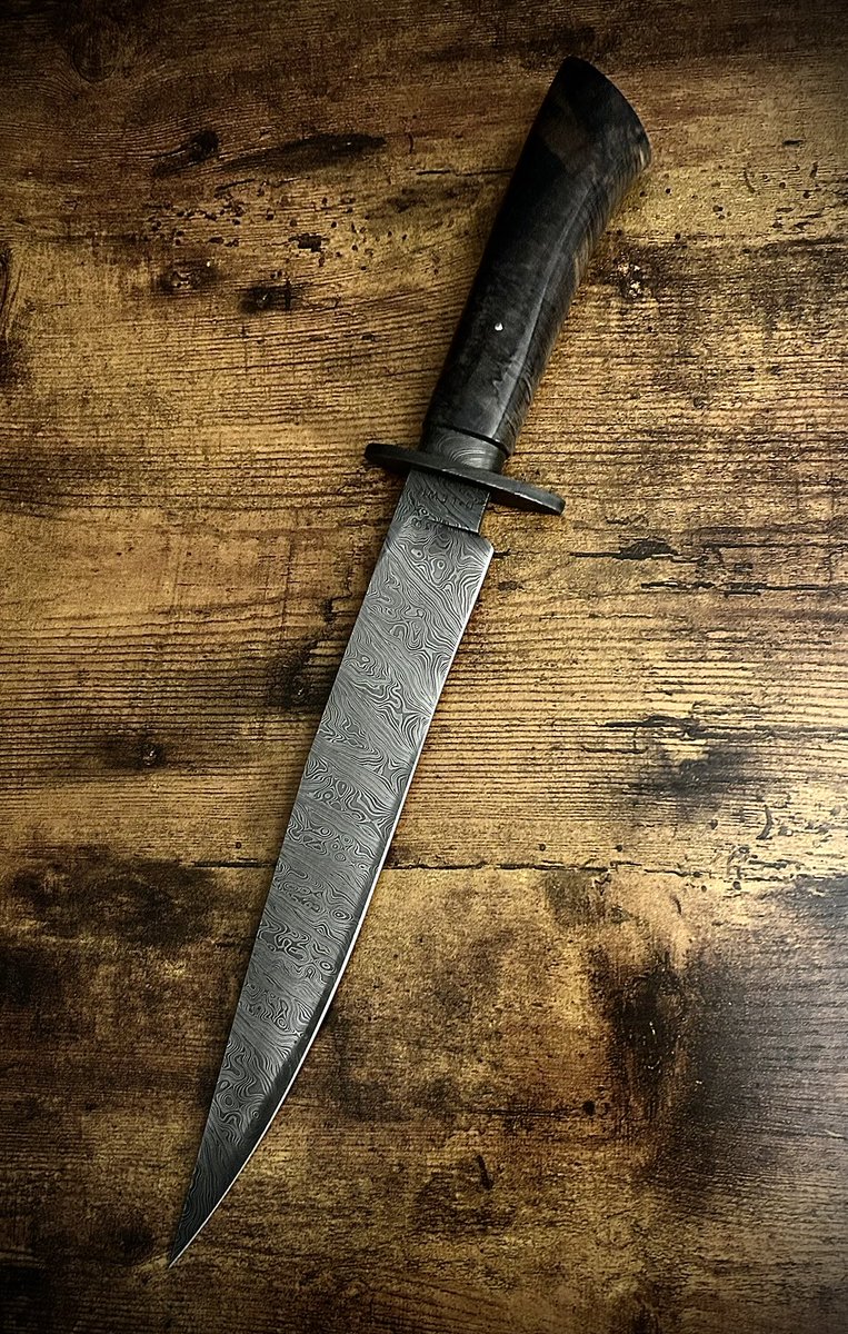 Custom-made knife from Dan Lewis will be giving this away to the barbecue pitmaster tomorrow 6 to 8 PM at the Elks Lodge on Yale and Gibson
