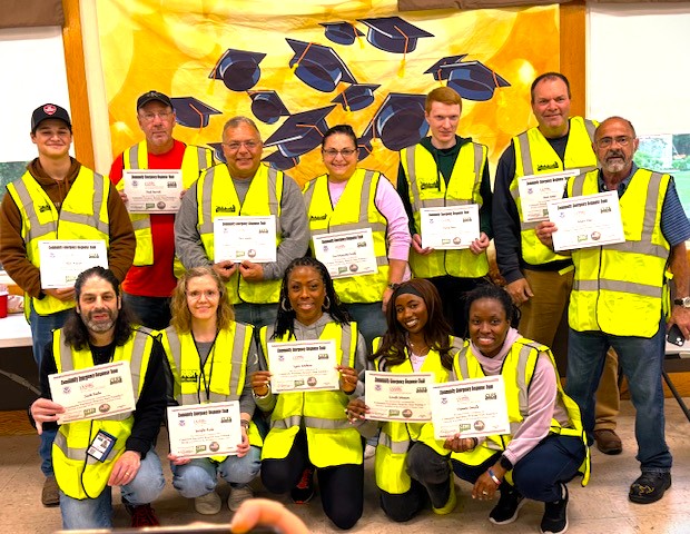 Congratulations to our 12 Graduates from the Hamden Basic Training Class #24. 💚 We salute these dedicated individuals who've been with us for the last 8 weeks, taking the time to learn the skills to help make a difference! We are fortunate to have these dedicated folks join us!