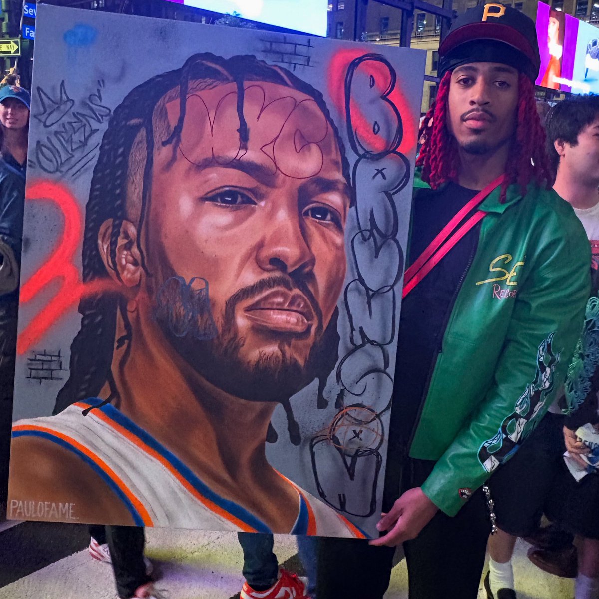 ESPNNewYork's tweet image. Jalen Brunson…The King of New York 👑
Amazing fan art by PauloFame 🎨🏀👏