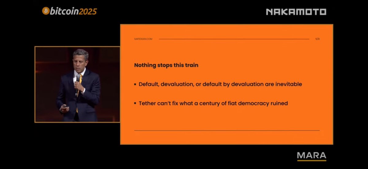Cosmonaut🪐 (@btcosmonaut) on Twitter photo The most interesting thread to follow from the <a href="/TheBitcoinConf/">The Bitcoin Conference</a> is the US treasuries —> Tether —> Bitcoin story
Watch <a href="/paoloardoino/">Paolo Ardoino 🤖</a>’s keynote followed by <a href="/saifedean/">Saifedean Ammous</a>
There was a lot of noise this week but this was some good signal The most interesting thread to follow from the <a href="/TheBitcoinConf/">The Bitcoin Conference</a> is the US treasuries —> Tether —> Bitcoin story
Watch <a href="/paoloardoino/">Paolo Ardoino 🤖</a>’s keynote followed by <a href="/saifedean/">Saifedean Ammous</a>
There was a lot of noise this week but this was some good signal
