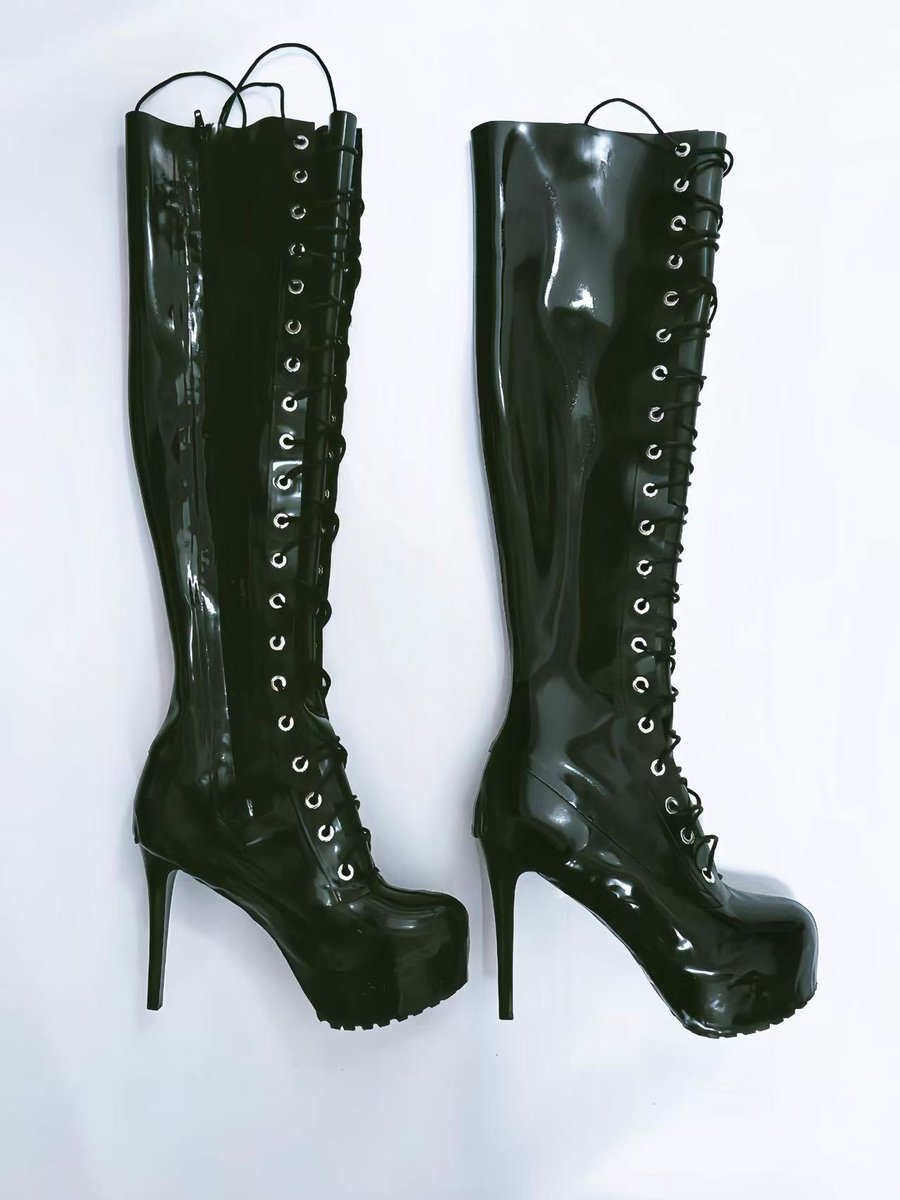 1.0mm厚度乳胶高跟过膝长靴定制
Latex boots design and customization
#latex