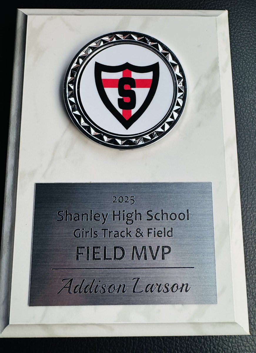 Honored to Earn 2025 T&amp;F MVP 

▫️Disc, Shot Put &amp; Javelin North Dakota State Qualifier with 2 PR’s
        
▫️Grateful for my teammates, coaches and family for their support