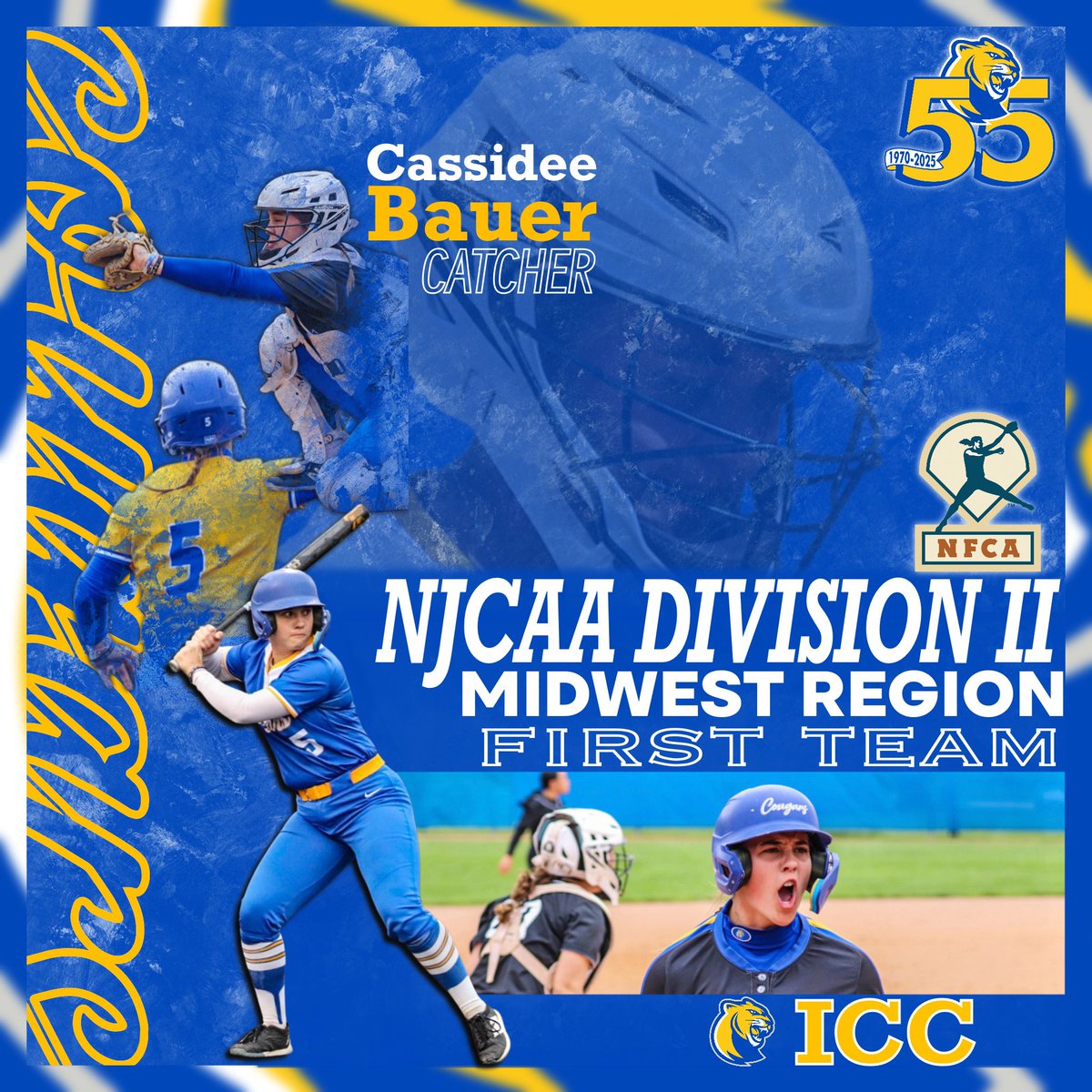 Cougs_4_life's tweet photo. ONE MORE FOR CASS‼️

• NJCAA NFCA LEADOFF CLASSIC ALL TOURNAMENT TEAM✅
• NJCAA DII MIDWEST REGION FIRST TEAM✅

#cougs4life
#team55 https://t.co/HOmNxmZGIt