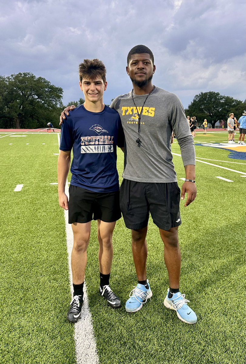Just finished a great 🏈 camp at <a href="/TxWesFootball/">TxWes Football</a> 
Grateful for the coaching and competition.  Thank you <a href="/KiiKelley/">Coach Kii</a> for taking the time to work with me and help me elevate my game. Locked in and hungry for the season 💯
#FootballCamp #StudentAthlete #HighSchoolFootball #NextLevel