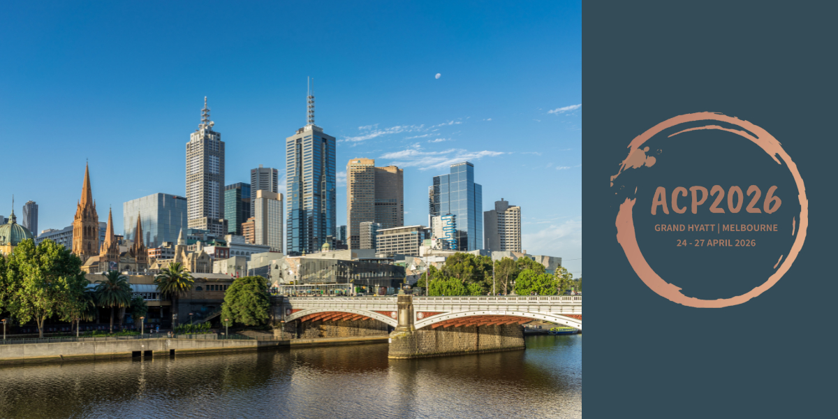 Save the date for ACP2026!
24 - 27 April 2026 | Grand Hyatt Melbourne
