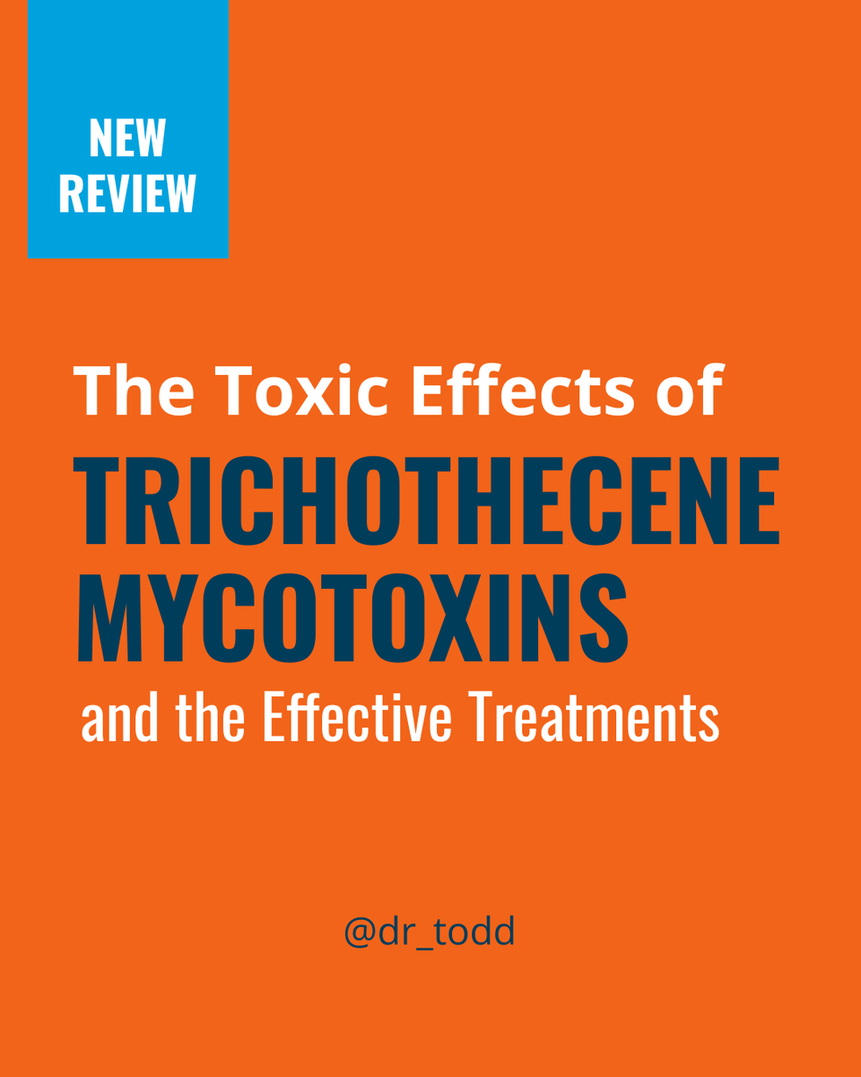 dr_todd's tweet image. Trichothecenes (TCTs) are toxic #mycotoxins produced by Fusarium species of mold. Trichothecenes are significantly more toxic than other mycotoxins.

What are Trichothecene Mycotoxins?
Trichothecene mycotoxins are either macrocyclic or non-macrocyclic #trichothecenes. This review