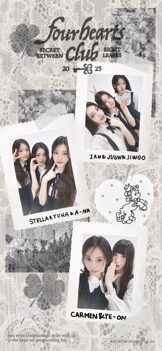 Hearts2Hearts Official Merchandise 🗝️ FOUR HEARTS CLUB — Behind