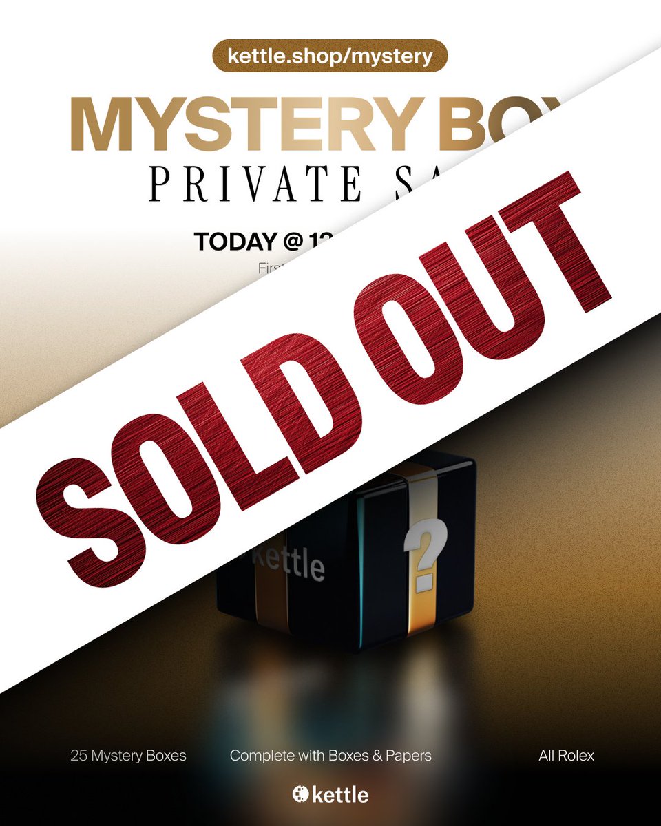 SOLD OUT!

$250,000 worth of Rolexes sold in 12 hours - only on <a href="/berachain/">Berachain Foundation 🐻⛓</a>!

Thanks to all who minted and supported us. The watches reveal next week!

If you missed this one, stay tuned…Our journey has just begun