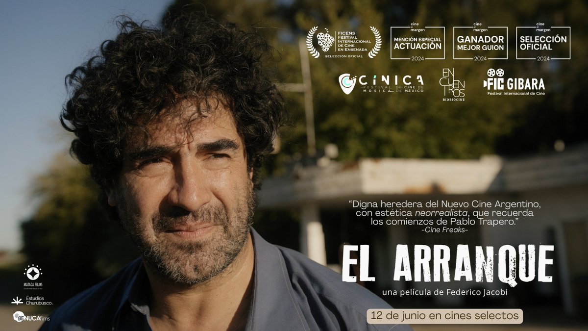 Benuca Films (@benucafilms) on Twitter photo Nuestra coproducción con Argentina, EL ARRANQUE, llega a cines el próximo 12 de junio. Ganadora a Mejor Guión y Mención Especial Actuación en la 1ª edición de <a href="/cinealmargen/">Cine al margen</a> y película inaugural en <a href="/fic_ens/">Festival Internacional de Cine en Ensenada</a> #Ensenada
#ElArranque
Una película de Federico Jacobi Nuestra coproducción con Argentina, EL ARRANQUE, llega a cines el próximo 12 de junio. Ganadora a Mejor Guión y Mención Especial Actuación en la 1ª edición de <a href="/cinealmargen/">Cine al margen</a> y película inaugural en <a href="/fic_ens/">Festival Internacional de Cine en Ensenada</a> #Ensenada
#ElArranque
Una película de Federico Jacobi
