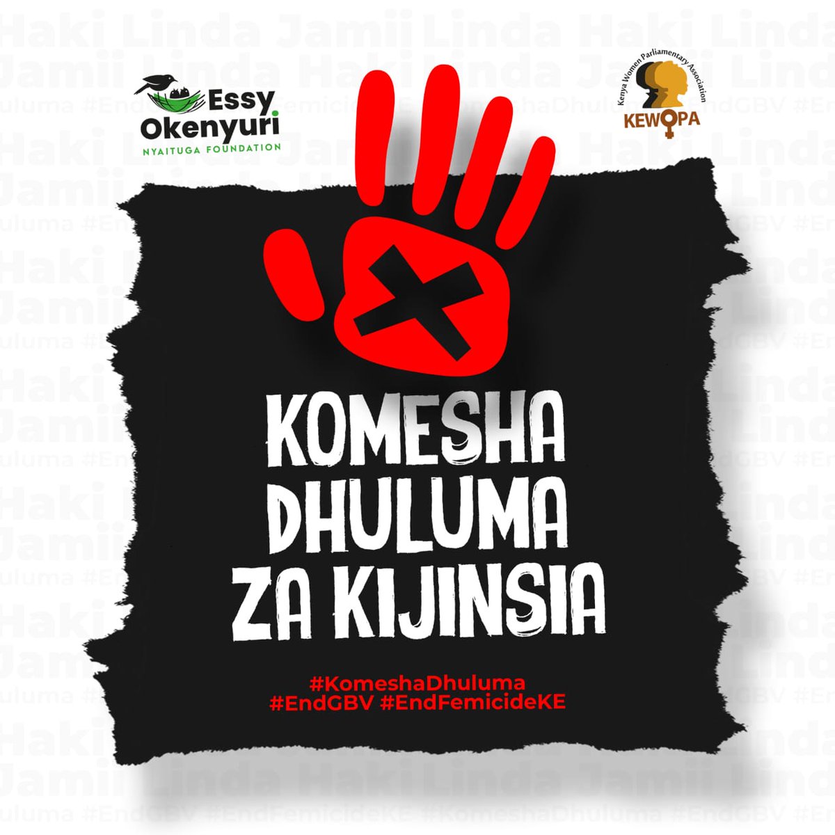IGChero_Ke's tweet photo. Every woman deserves safety. Every girl deserves to grow up in a safe and conducive environment within our society.
#VoicesAgainstViolence
Komesha Dhuluma https://t.co/xrISs0DCDX