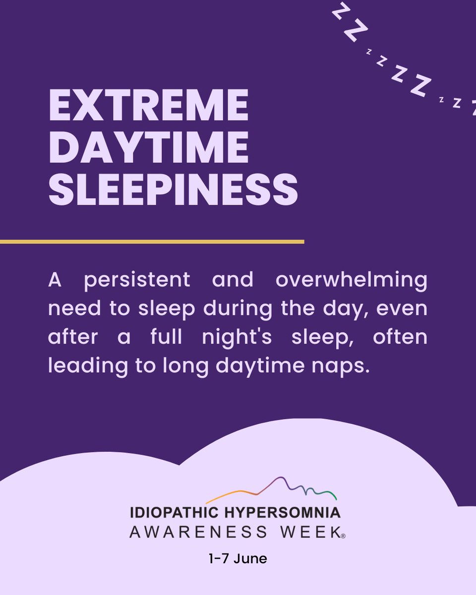 What is IDIOPATHIC HYPERSOMNIA? 

Learn more:
hypersomnolenceaustralia.org.au/what-is-idiopa…
 
IH Factsheet: bit.ly/IHFacts

#IdiopathicHypersomnia