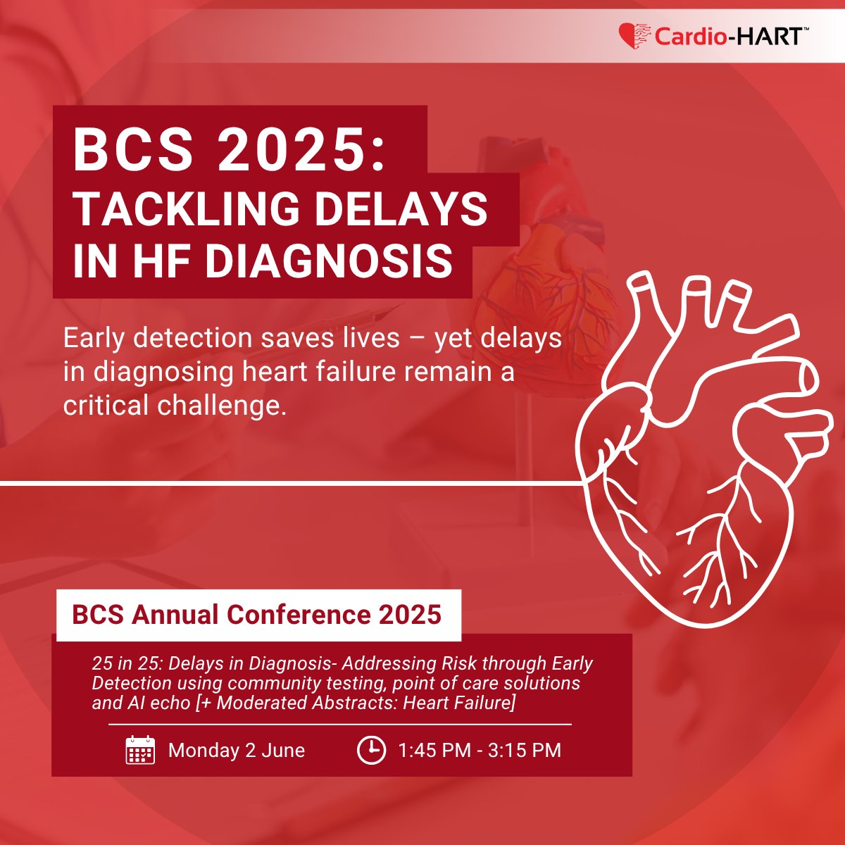 Tackling delays in HF diagnosis is urgent. At #BCS2025, experts discuss AI and Point-of-Care tools — just like #CardioHART. Let’s #DetectTheUndetected and bring diagnostics closer to the patient. #HeartFailure <a href="/DrRajivsankar/">Dr.Rajiv Sankaranarayanan</a> <a href="/BritishCardioSo/">British Cardiovascular Society</a> <a href="/clarejtaylor/">Prof Clare J Taylor</a> <a href="/MattySwifto9/">Matt Swift</a>