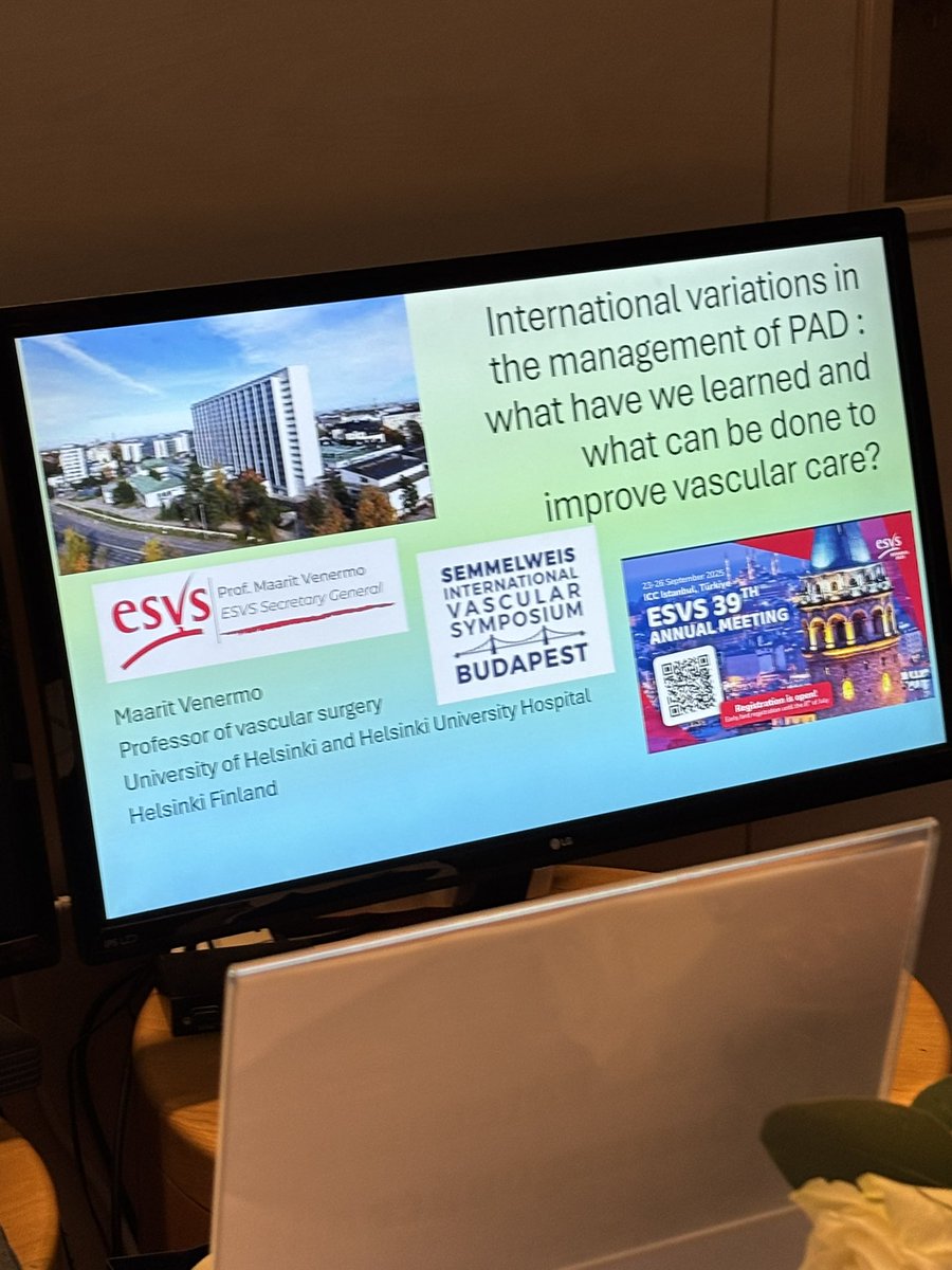 Joseph L. Mills MD (@jmills1955) on Twitter photo International and regional variations in #PAD care Expertly delivered by <a href="/VenerMa/">Maarit Venermo</a> from Helsinki at the Semmelweis Symposium in Budapest International and regional variations in #PAD care Expertly delivered by <a href="/VenerMa/">Maarit Venermo</a> from Helsinki at the Semmelweis Symposium in Budapest
