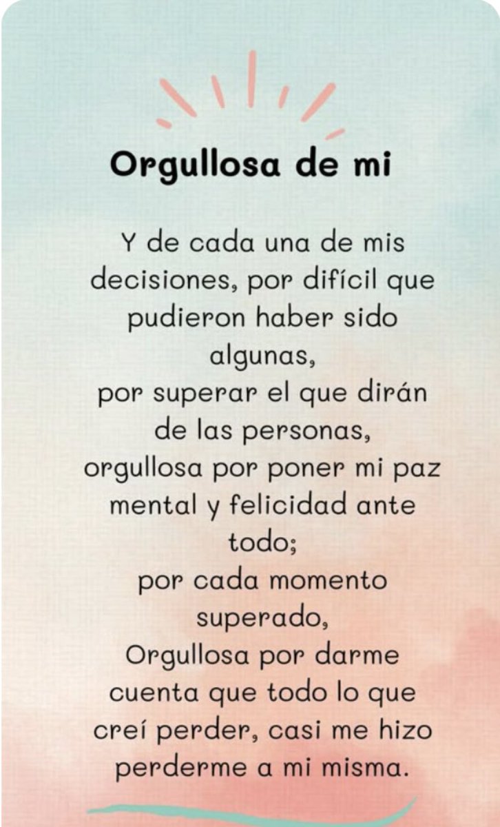 🍀🌈🍀ORGULLOSA DE ……….
🍀Y DE CADA…………………………
🍀POR DIFÍCIL QUE……………….
🍀POR SUPERAR……………………
🍀ORGULLOSA POR……………..
🍀POR. CADA …………………………
🍀POR DARME………………………..
🍀CASI ME………………….🍀🌈🍀