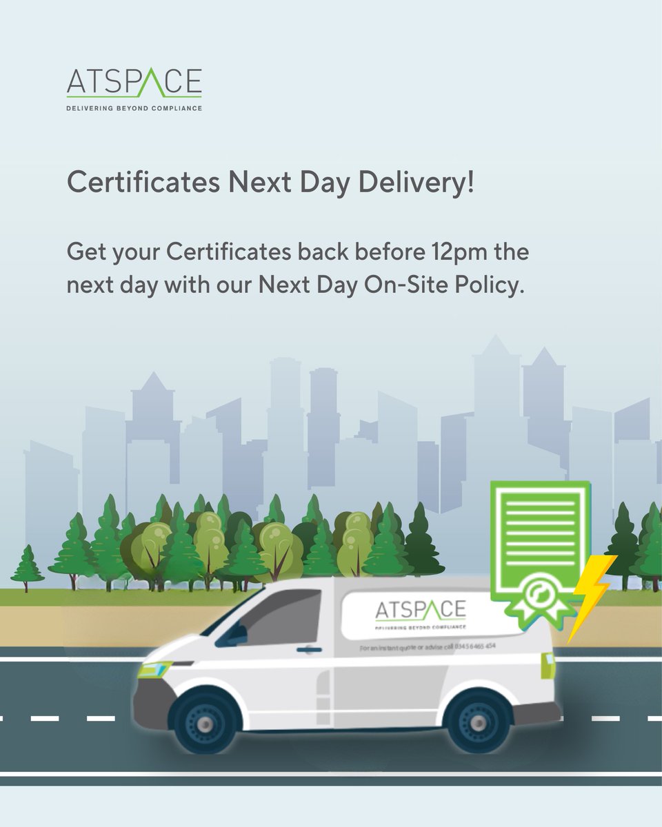 ATSPACE_LTD's tweet photo. Guaranteed Next Day Certification Certificates! ⚡️ 

Get your certificates quickly and efficiently with ATSPACE. Learn more about our fast service: Get in touch to speak to our experts. 

#FastCertification #ComplianceServices #Efficiency #NextDay https://t.co/cBi2ljBtrt