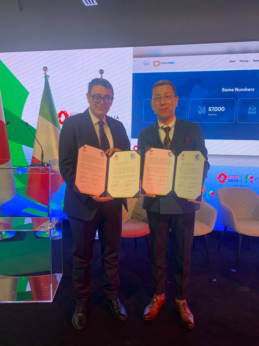 Università di Siena (@unisiena) on Twitter photo L’#Università di #Siena protagonista all’#Expo2025 di #Osaka in Giappone nell’ambito della missione congiunta tra MUR e CRUI
🔴Il Rettore #RobertoDiPietra ha presentato ben quattro accordi con importanti atenei nipponici.
👉 unisi.it/unisilife/noti… L’#Università di #Siena protagonista all’#Expo2025 di #Osaka in Giappone nell’ambito della missione congiunta tra MUR e CRUI
🔴Il Rettore #RobertoDiPietra ha presentato ben quattro accordi con importanti atenei nipponici.
👉 unisi.it/unisilife/noti…
