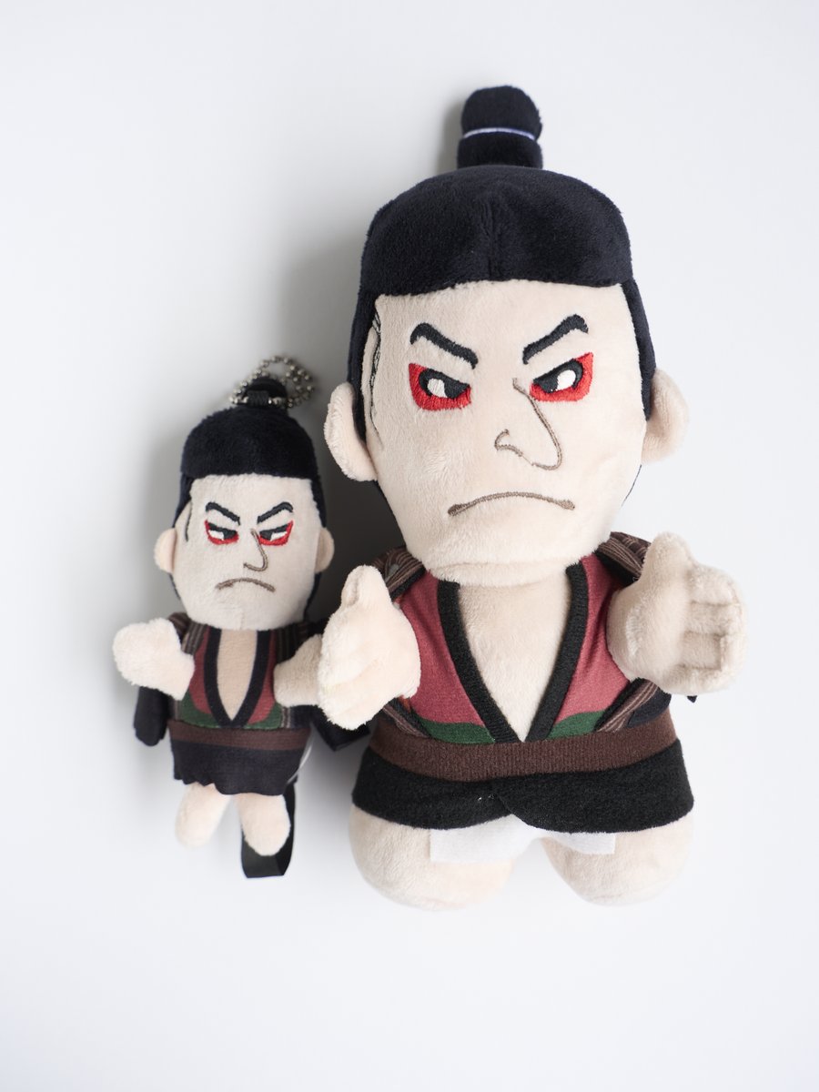 特別展　蔦屋重三郎　「三代目大谷鬼次の江戸兵衛」ぬいぐるみ（中）（小）セット 特別展 蔦屋重三郎 「三代目大谷鬼次の江戸兵衛」ぬいぐるみ（中）（小