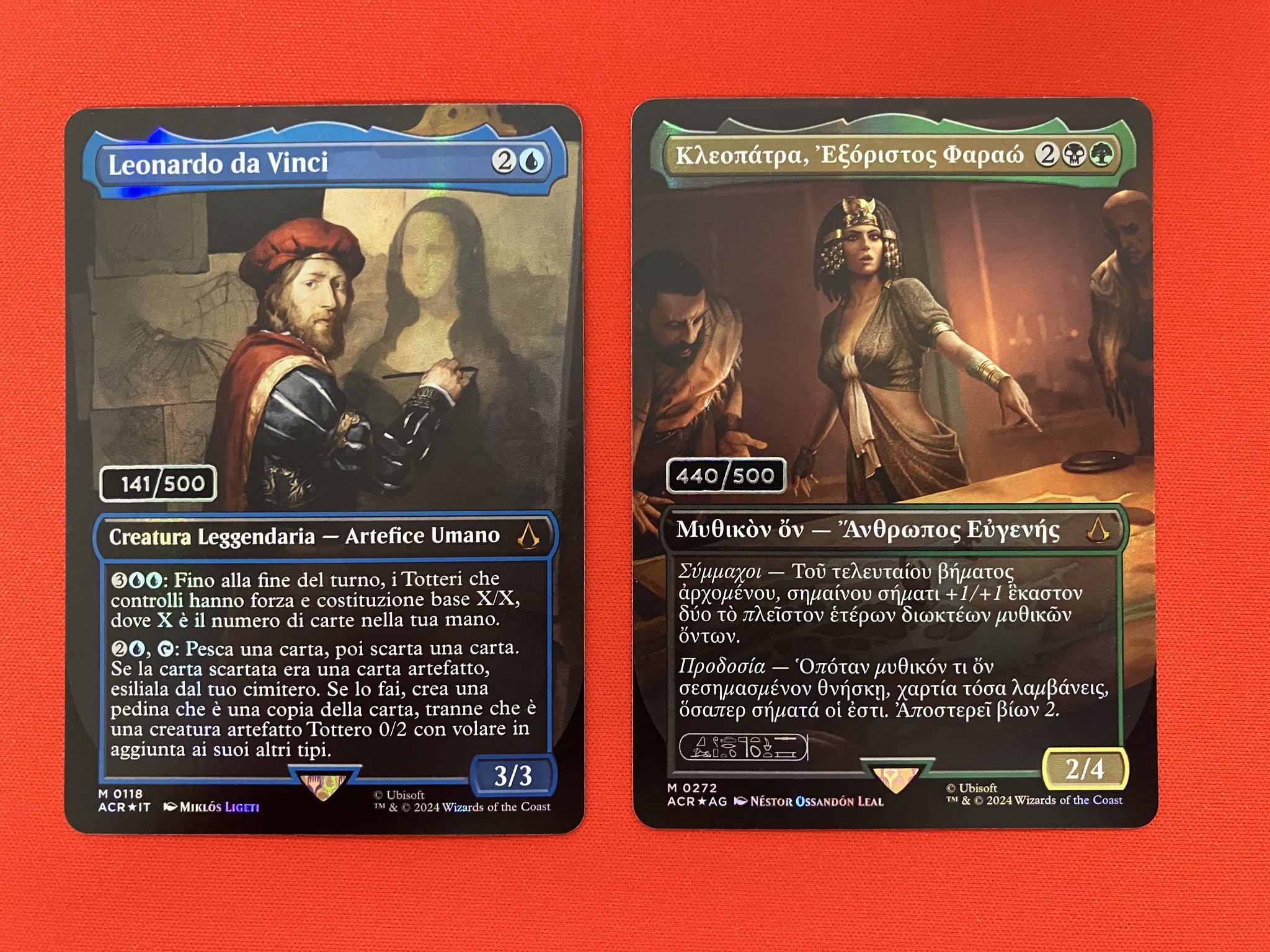 【値下げ】MTG 追放されしファラオ、クレオパトラ　ダブルレインボウ　foil 値下げ】MTG 追放されしファラオ、クレオパトラ ダブルレインボウ foil