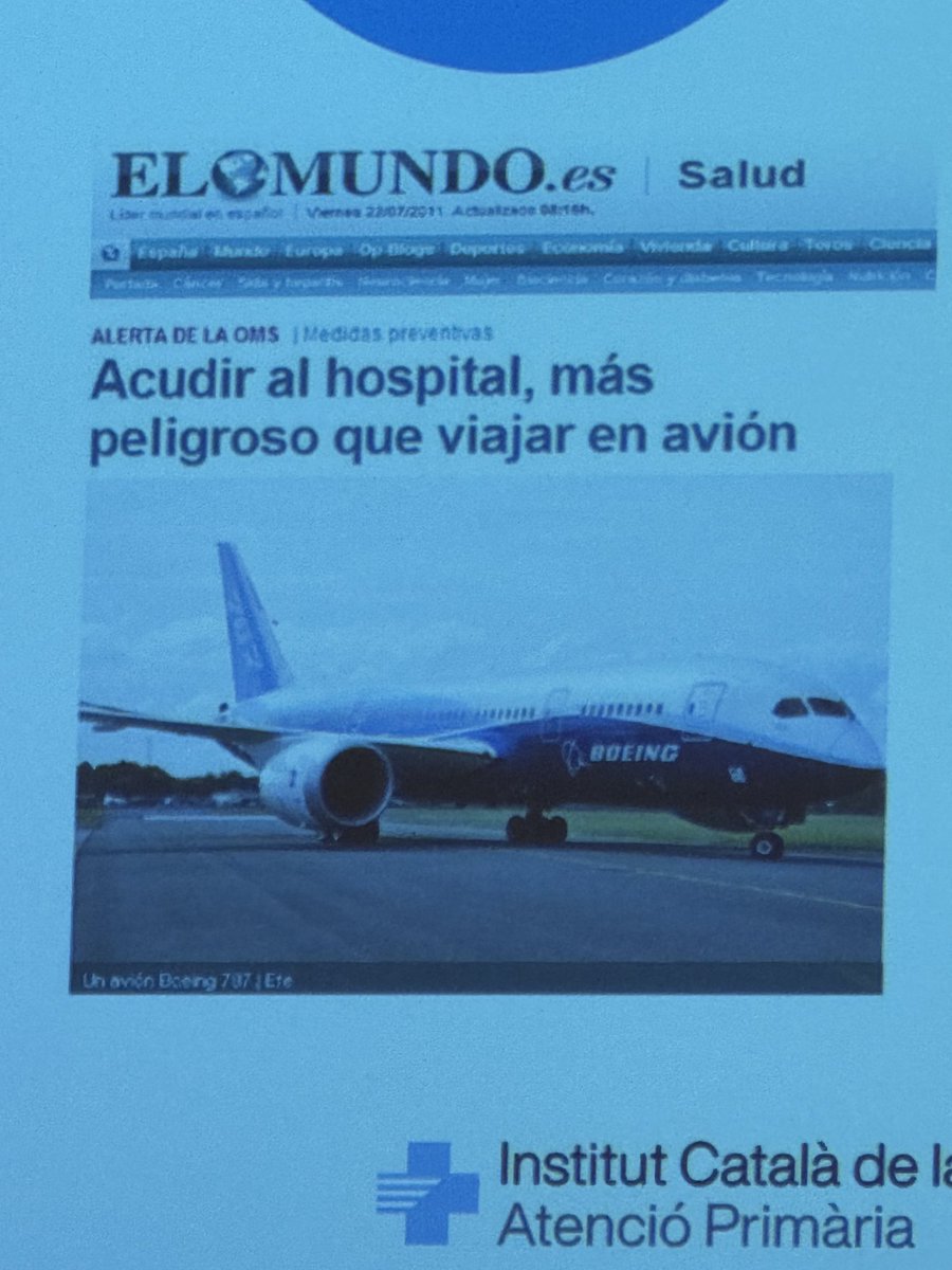 ⚠️🔍 “Acudir al hospital, más peligroso que viajar en avión”
Lina Jodar Fernández, infermera especialista, ens explica com el SNiSP ajuda a detectar i prevenir incidents des de l’Atenció Primària 🛡️👩‍⚕️

#JornadaCrònics25 #CrònX #GAPiCBaixLlobregat <a href="/primariaicscat/">Atenció Primària i a la Comunitat de l'ICS</a> <a href="/salut/">salut</a>