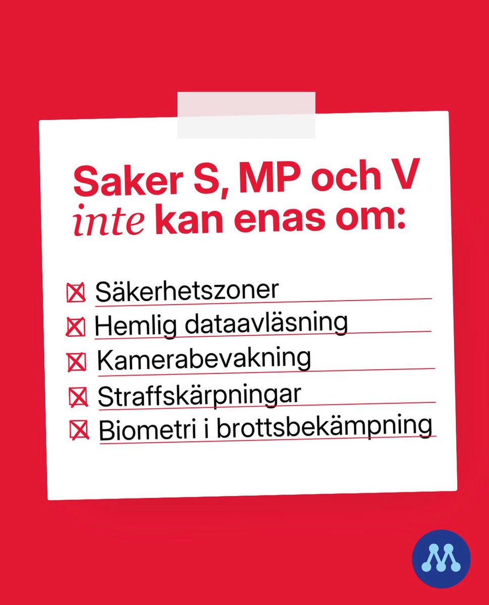 En oenig S-regering skulle innebära en farlig vänstersväng i kriminalpolitiken.

Vi vet hur det gick sist de regerade. Problem förnekades och förminskades. Åtgärder var otillräckliga och för sena. Miljöpartiet hade veto. Och S röstade konsekvent nej till de offensiva förslag som