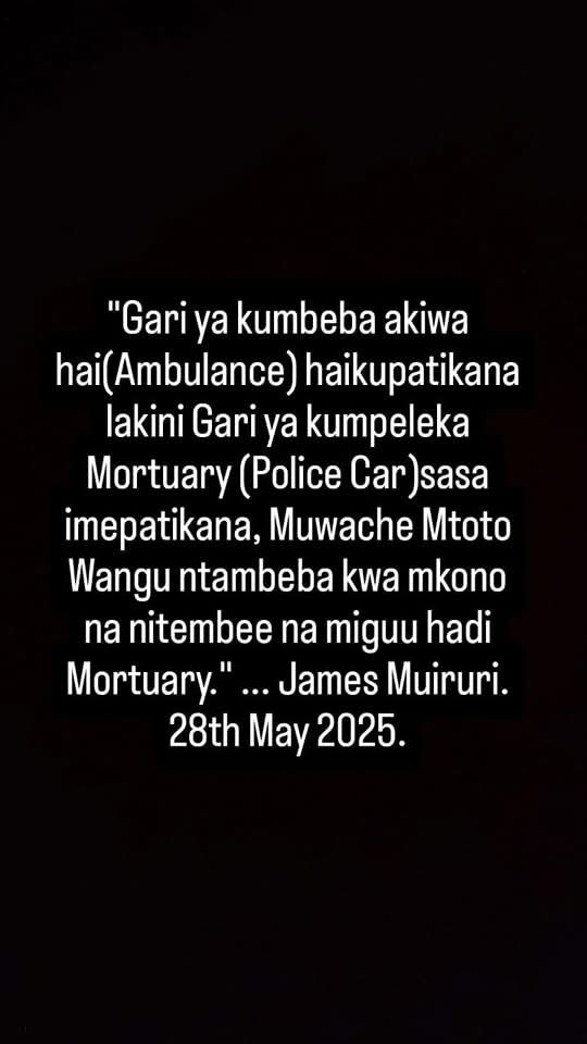 This hit different...It cut deep 
#MalizeniMuende