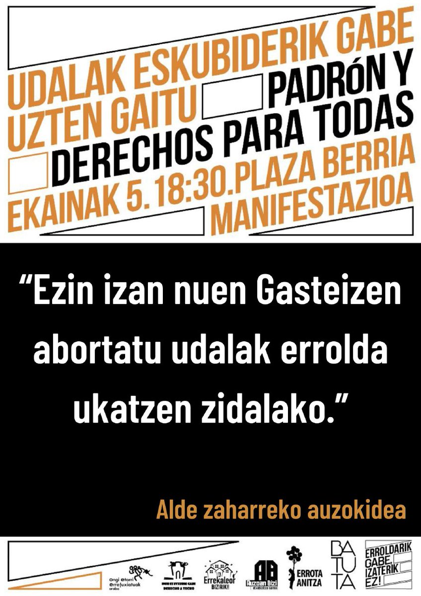 erroldarik gabe, izaterik ez! tweet media