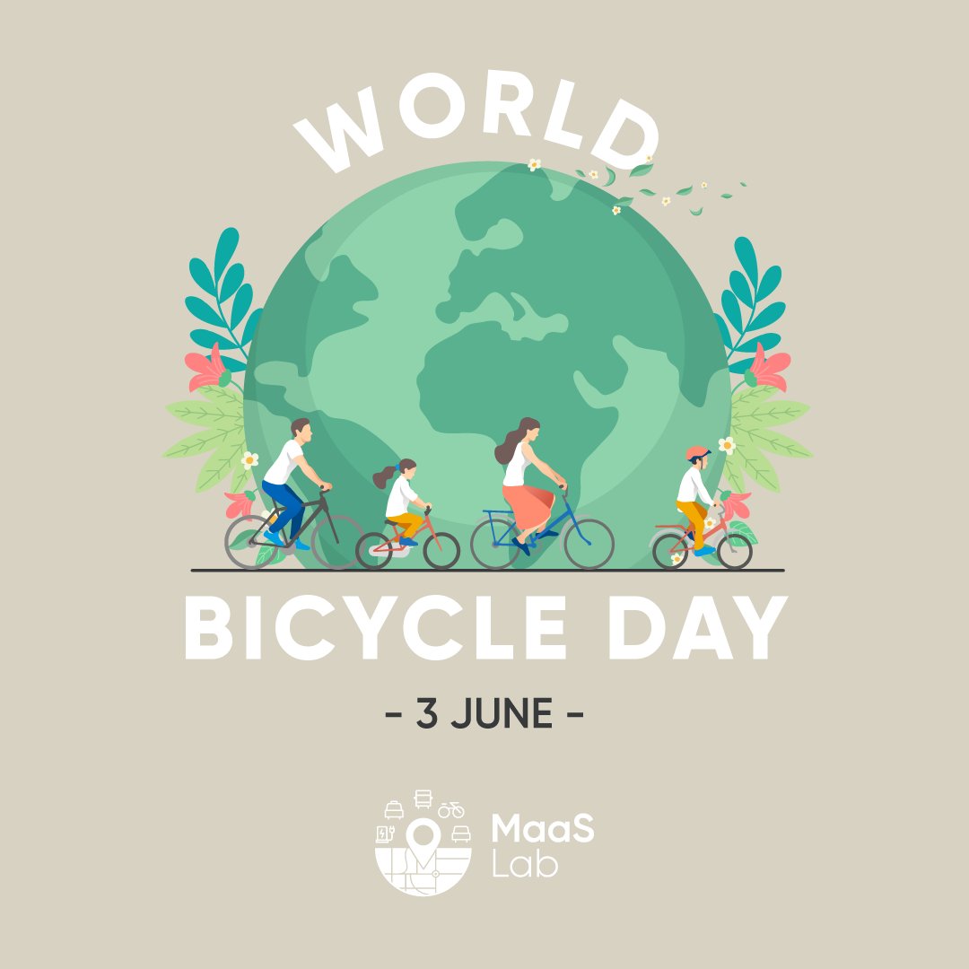 This #WorldBicycleDay, we celebrate the power of two wheels 🚲
#Bikes aren’t just transport. They’re tools for cleaner air, healthier lives &amp; stronger communities. Affordable, sustainable, and inclusive. Let’s ride for change.
#BikeForChange #MaaSLab #SustainableTransport
