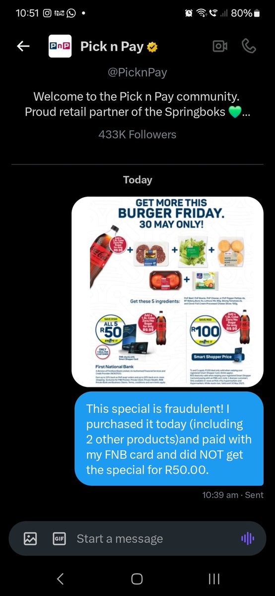 harryhio's tweet photo. @PicknPay https://t.co/rwg5WM8b7k