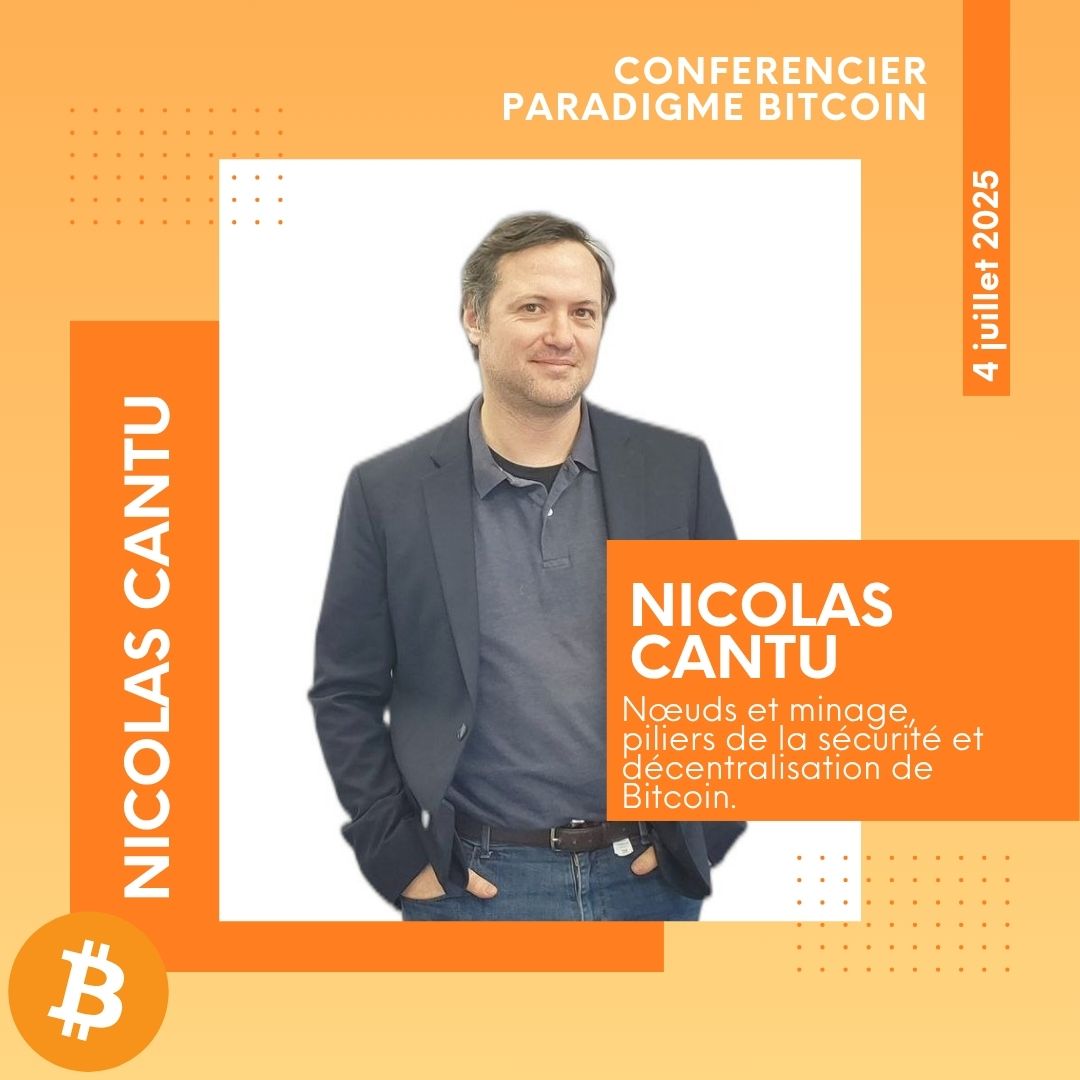LE PARADIGME BITCOIN (@le_paradigme_ch) on Twitter photo 🎤 Conférencier – Paradigme Bitcoin 2025
<a href="/NicolasCantuBk/">Nicolas Cantu</a>, expert Bitcoin depuis 10+ ans, entrepreneur & technologue engagé.
Il fusionne architectures numériques, énergétiques et monétaires pour bâtir des systèmes résilients.
📍 Neuchâtel – 4 juillet
leparadigmebitcoin.ch/billets
#CBN 🎤 Conférencier – Paradigme Bitcoin 2025
<a href="/NicolasCantuBk/">Nicolas Cantu</a>, expert Bitcoin depuis 10+ ans, entrepreneur & technologue engagé.
Il fusionne architectures numériques, énergétiques et monétaires pour bâtir des systèmes résilients.
📍 Neuchâtel – 4 juillet
leparadigmebitcoin.ch/billets
#CBN
